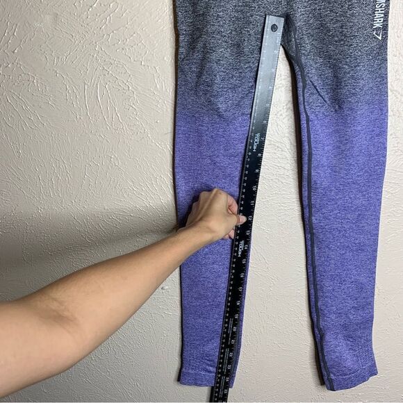 Gymshark seamless ombre high waisted leggings gray blue - Picture 10 of 10